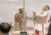 Prime Minister Narendra Modi hoists Tricolour at Red Fort on 75th anniversary of Azad Hind government