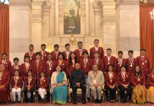 President of India awards Pradhan Mantri Rashtriya Bal Puraskar in New Delhi