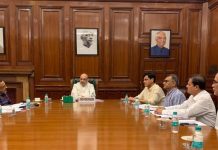 Union Home Minister Amit Shah chairs a high-level meeting to review the current flood situation
