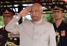 President Ram Nath Kovind presents Colours to Army Aviation Corps