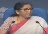 Rs 1 lakh crore for agriculture infrastructure fund, Rs 10,000 Crore for MFE: Nirmala Sitharaman