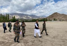 Defence Minister Rajnath Singh reaches Ladakh with CDS Bipin Rawat, Army Chief MM Naravane