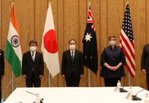 Quad members discuss bilateral and global dimensions of special partnership, stability in Indo- Pacific