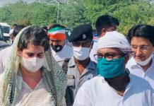 Rahul, Priyanka walk to meet Hathras gang-rape victim’s family after stopped by police at UP highway