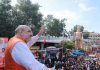 Union Home Minister Amit Shah holds roadshow in Secunderabad